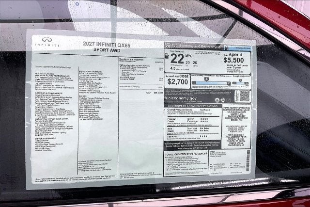 2027 INFINITI QX65 SPORT InStock