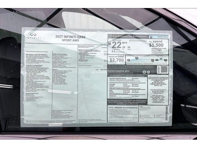 2027 INFINITI QX65 SPORT InStock