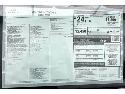 2027 INFINITI QX60 LUXE InStock