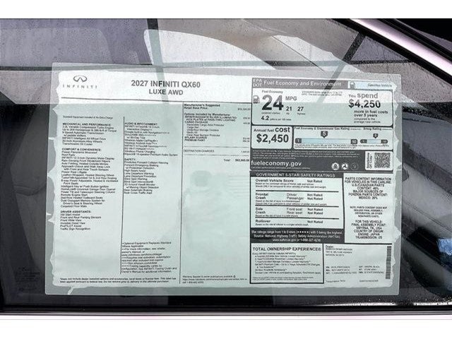 2027 INFINITI QX60 LUXE InStock