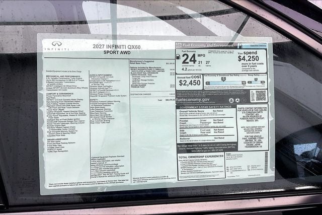 2027 INFINITI QX60 SPORT InStock