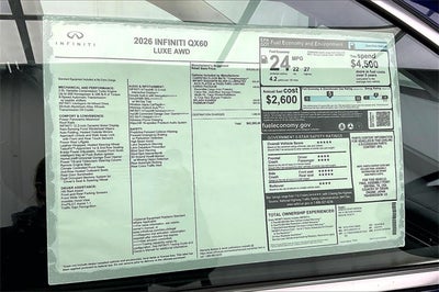 2026 INFINITI QX60 LUXE