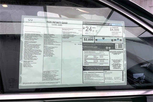 2026 INFINITI QX60 LUXE