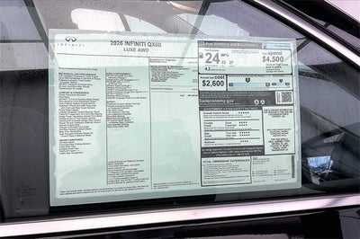 2026 INFINITI QX60 LUXE