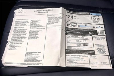 2026 INFINITI QX60 SPORT