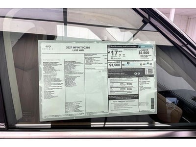 2027 INFINITI QX80 LUXE InStock