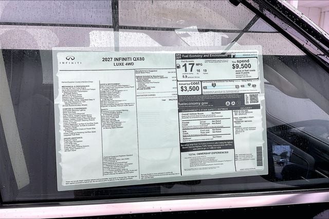 2027 INFINITI QX80 LUXE InStock