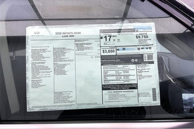 2026 INFINITI QX80 LUXE