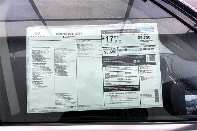2026 INFINITI QX80 LUXE