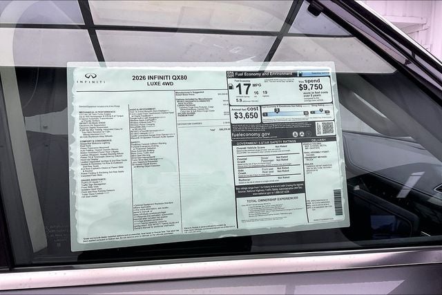 2026 INFINITI QX80 LUXE
