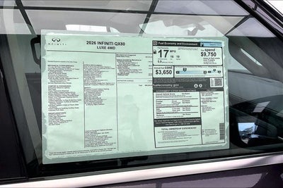2026 INFINITI QX80 LUXE