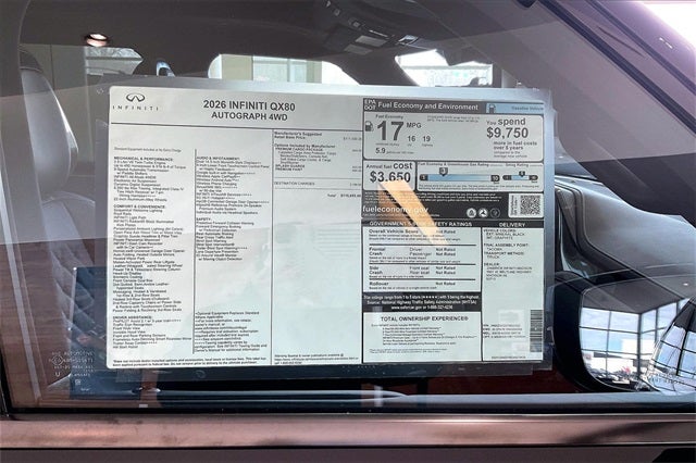 2026 INFINITI QX80 AUTOGRAPH