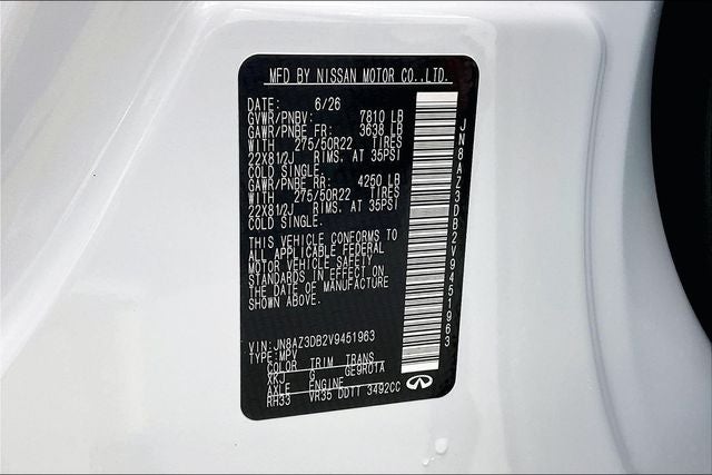 2027 INFINITI QX80 SPORT InStock