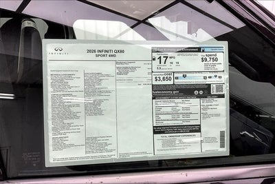 2026 INFINITI QX80 SPORT