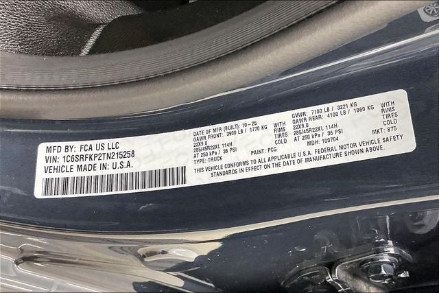 2026 RAM 1500 Tungsten