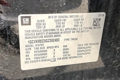 2016 Chevrolet Silverado 1500 LT LT2