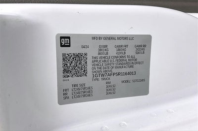 2024 GMC Savana 2500 Work Van