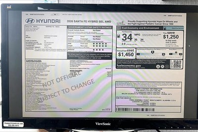 2026 Hyundai Santa Fe Hybrid SEL