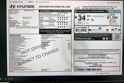 2026 Hyundai Santa Fe Hybrid SEL
