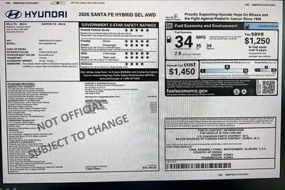 2026 Hyundai Santa Fe Hybrid SEL