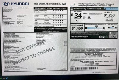 2026 Hyundai Santa Fe Hybrid SEL