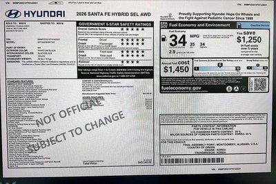 2026 Hyundai Santa Fe Hybrid SEL