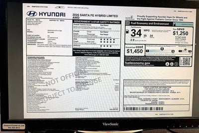 2026 Hyundai Santa Fe Hybrid Limited