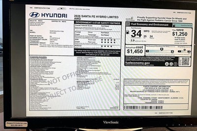 2026 Hyundai Santa Fe Hybrid Limited