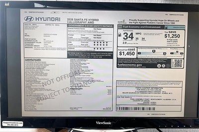 2026 Hyundai Santa Fe Hybrid Calligraphy