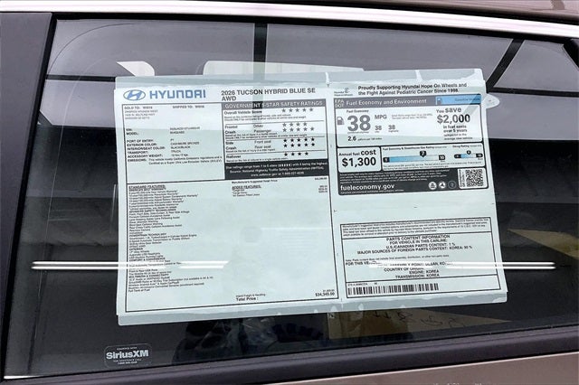 2026 Hyundai Tucson Hybrid Blue