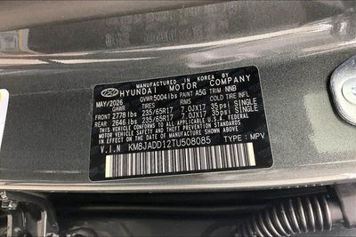 2026 Hyundai Tucson Hybrid Blue