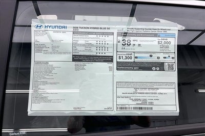 2026 Hyundai Tucson Hybrid Blue