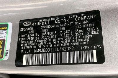 2026 Hyundai Tucson Hybrid SEL AWD