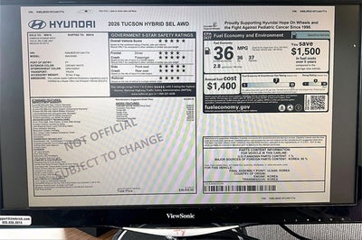 2026 Hyundai Tucson Hybrid SEL AWD