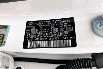 2026 Hyundai Tucson Plug-In Hybrid SEL