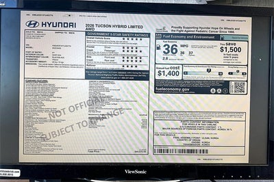 2026 Hyundai Tucson Hybrid Limited