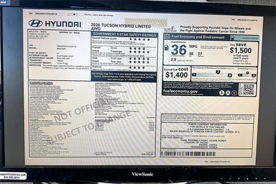 2026 Hyundai Tucson Hybrid Limited