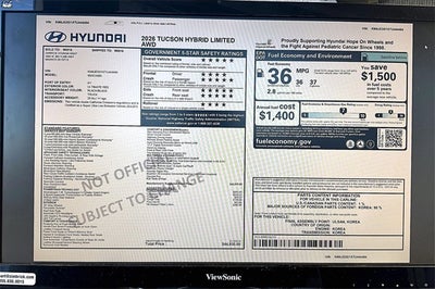 2026 Hyundai Tucson Hybrid Limited