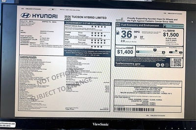 2026 Hyundai Tucson Hybrid Limited