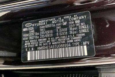 2026 Hyundai Palisade Hybrid SEL Premium 7P