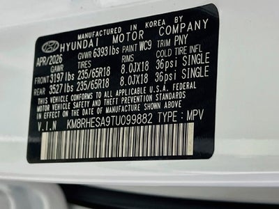 2026 Hyundai Palisade Hybrid SEL Premium 7P