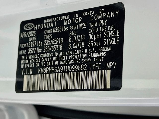 2026 Hyundai Palisade Hybrid SEL Premium 7P