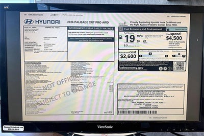 2026 Hyundai Palisade XRT Pro