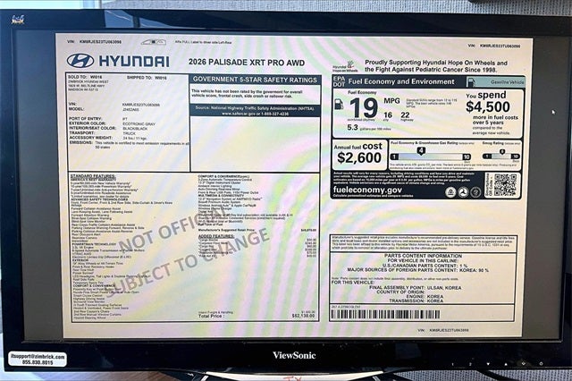 2026 Hyundai Palisade XRT Pro