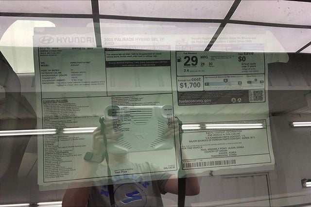 2026 Hyundai Palisade Hybrid SEL 7P