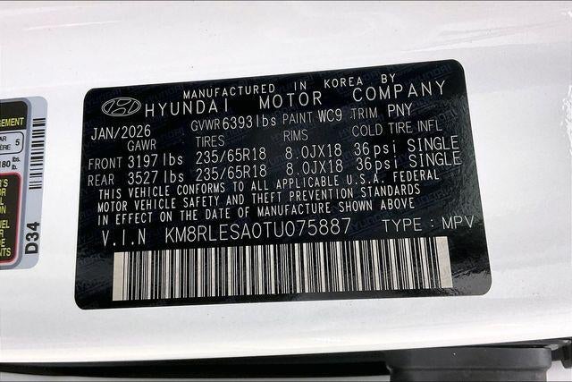 2026 Hyundai Palisade Hybrid SEL 7P