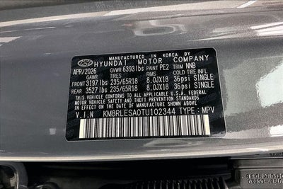 2026 Hyundai Palisade Hybrid SEL 8P