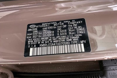 2026 Hyundai Palisade Hybrid SEL 8P