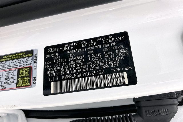 2027 Hyundai Palisade Hybrid SEL 7P