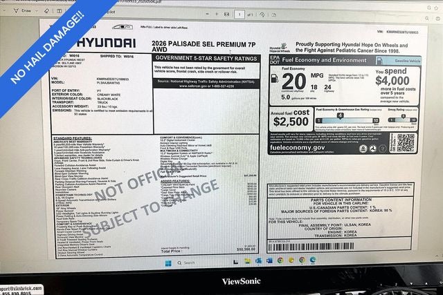 2026 Hyundai Palisade SEL Premium AWD